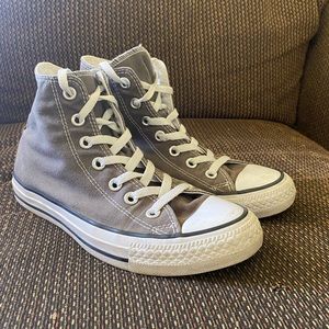 Grey Converse Chuck Taylor High Tops